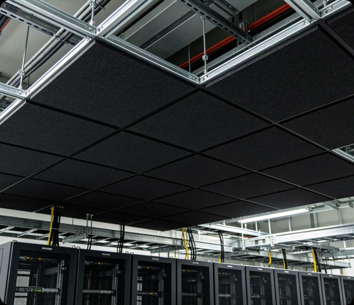 机房声学吊顶与设备机组降噪施工现场实拍